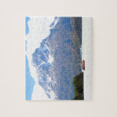 Schiff und Berge, Patagonien, Chile Puzzle (Vertikal)