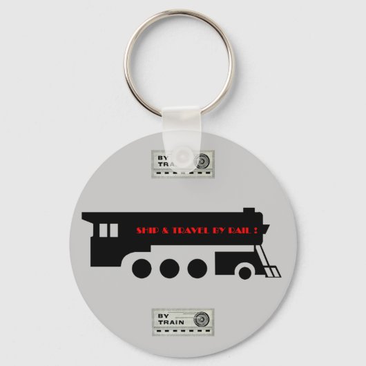 Schiff und Fahrt mit Eisenbahn Schlüsselanhänger (Vorderseite)