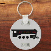 Schiff und Fahrt mit Eisenbahn Schlüsselanhänger (Vorderseite)
