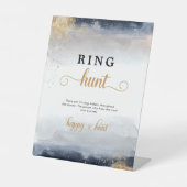 Schiff und Gold Ring Hour Sign Sockelschild (Vorderseite)