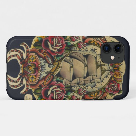 Schiff und Krabben Case-Mate iPhone Hülle (Rückseite (Horizontal))