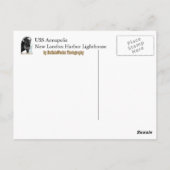 Schiff und Leuchtturm Postkarte (Rückseite)