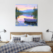 Schiff und See Leinwanddruck (Insitu (Schlafzimmer))