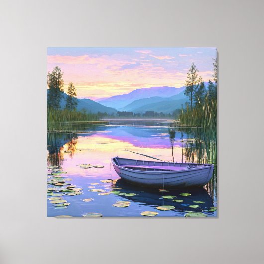 Schiff und See Leinwanddruck (Vorderseite)