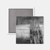 Schiff und Ski Themenmagnet Perfekt für den See Magnet (Vorderseite/Rückseite)