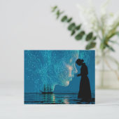 Schiff und Sternbilder, von Land stehend Postkarte (Stehend Vorderseite)