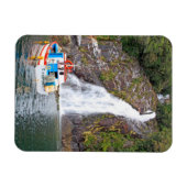 Schiff und Wasserfall, Chile Magnet (Horizontal)