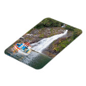 Schiff und Wasserfall, Chile Magnet (Linke Seite)