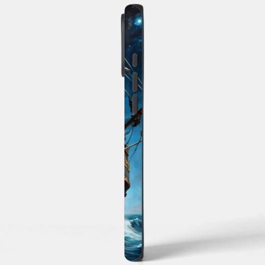 Schiff unter Sternenhimmel Case-Mate iPhone Hülle (Rückseite / Links)