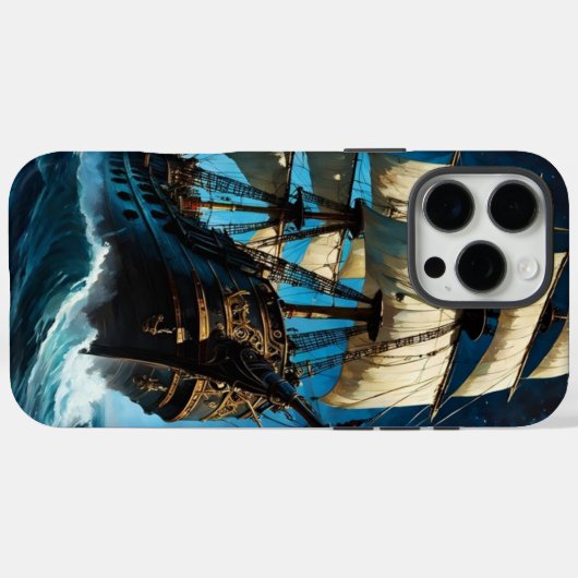 Schiff unter Sternenhimmel Case-Mate iPhone Hülle (Rückseite (Horizontal))