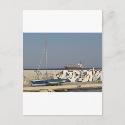 Schiff Verlassend Varna Postkarte (Vorderseite)
