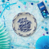 SCHIFF VON BLUE DELFT PAPPTELLER (Party)