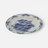 SCHIFF VON BLUE DELFT PAPPTELLER (Schrägansicht)