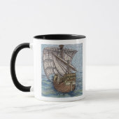 Schiff von Columbus'Time Tasse (Links)