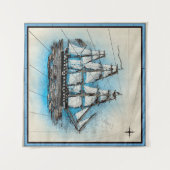 Schiff Wandteppich (Vorderseite (Horizontal))