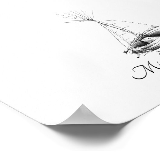 Schiff Wedding Fingerprint Gästebuch N.2 (Ecke)