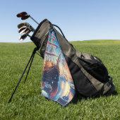 Schiff "Weihnachten/Winter" Golfhandtuch (Gras)