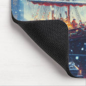 Schiff "Weihnachten/Winter" Mousepad (Ecke)