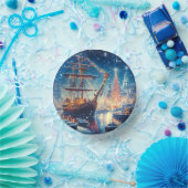 Schiff "Weihnachten/Winter" Pappteller (Party)