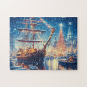 Schiff "Weihnachten/Winter" Puzzle (Horizontal)