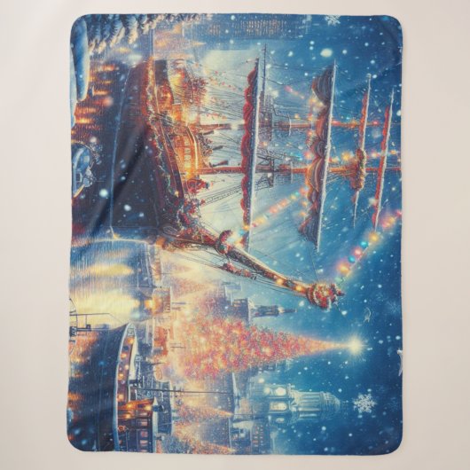 Schiff "Weihnachten/Winter" Sherpadecke (Vorderseite)