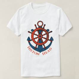 Schiff Wheel and Anchor Hilton Head Island, SC T-Shirt