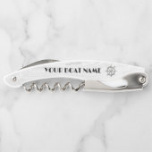 Schiff Wheel Nautical Boat Silver Gray Kellnermesser (Rückseite)