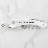 Schiff Wheel Nautical Boat Silver Gray Kellnermesser (Vorderseite)