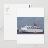 Schiff Wisteria. Postkarte (Vorne/Hinten)