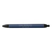 Schiffbau Navy Blau Gold Kugelschreiber (Vorderseite)