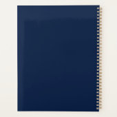 Schiffbau Navy Blue Gold Projekt Planer (Rückseite)