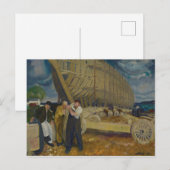 Schiffbauer - The Rope - George Bellows - 19 Postkarte (Vorne/Hinten)