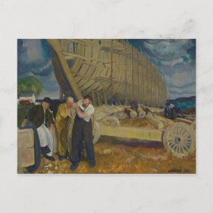 Schiffbauer - The Rope - George Bellows - 19 Postkarte
