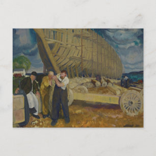 Schiffbauer - The Rope - George Bellows Postkarte