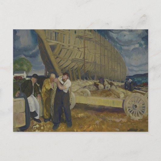 Schiffbauer - The Rope - George Bellows Postkarte (Vorderseite)