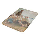 Schiffbauer (von Albert Edelfelt) Badematte (Schrägansicht)