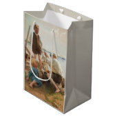 Schiffbauer (von Albert Edelfelt) Mittlere Geschenktüte (Vorderseite Schrägansicht)