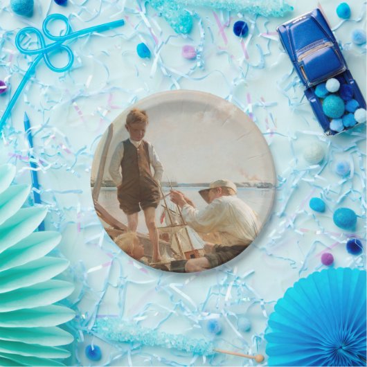 Schiffbauer (von Albert Edelfelt) Pappteller (Party)