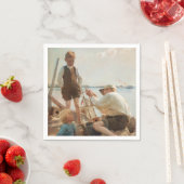 Schiffbauer (von Albert Edelfelt) Serviette (Beispiel)