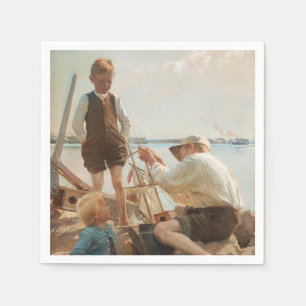 Schiffbauer (von Albert Edelfelt) Serviette