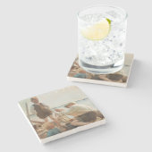 Schiffbauer (von Albert Edelfelt) Steinuntersetzer (Seitenansicht)