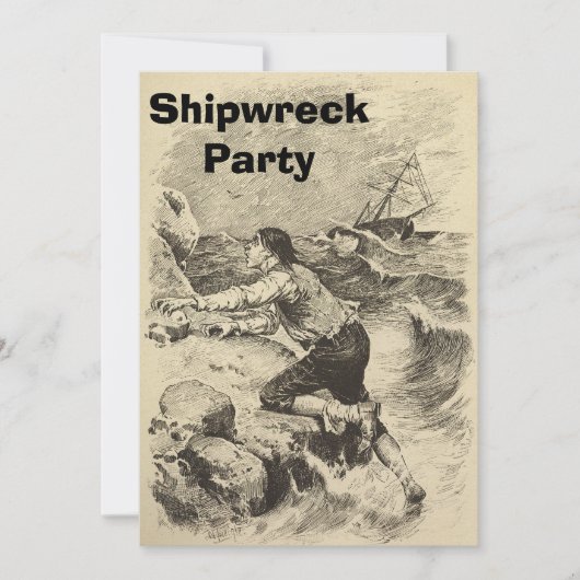 Schiffbruch 2 einladung (Vorderseite)