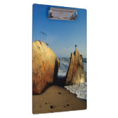 Schiffbruch am Strand, Skeleton Coast, Namibia Klemmbrett (Rechts)