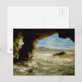 Schiffbruch an der Küste Postkarte (Vorne/Hinten)