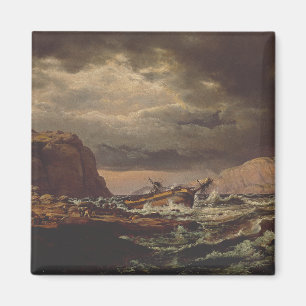 Schiffbruch an der norwegischen Küste von Johan Da Magnet