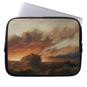 Schiffbruch, c.1850 (Öl auf Leinwand) Laptopschutzhülle