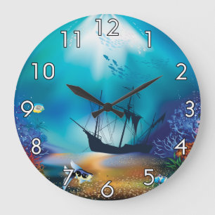 Schiffbruch Große Wanduhr