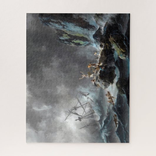 Schiffbruch im Sturm 1872 Puzzle (Vertikal)
