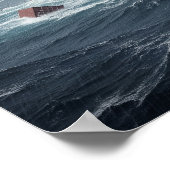 Schiffbruch in einem Sturm Poster (Ecke)