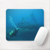 Schiffbruch-Mausunterlage Mousepad (Mit Mouse)